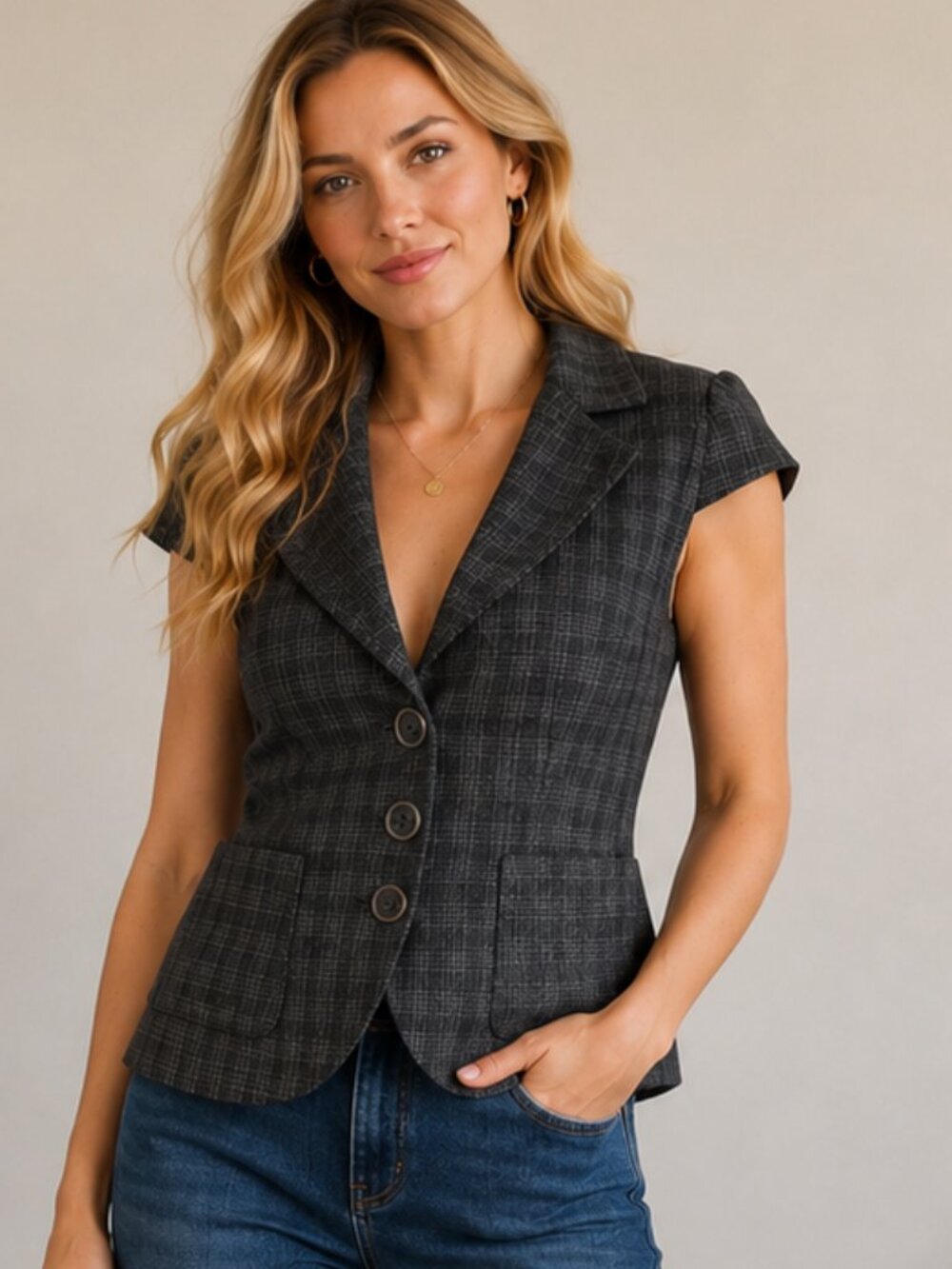 Tristan blazer style top